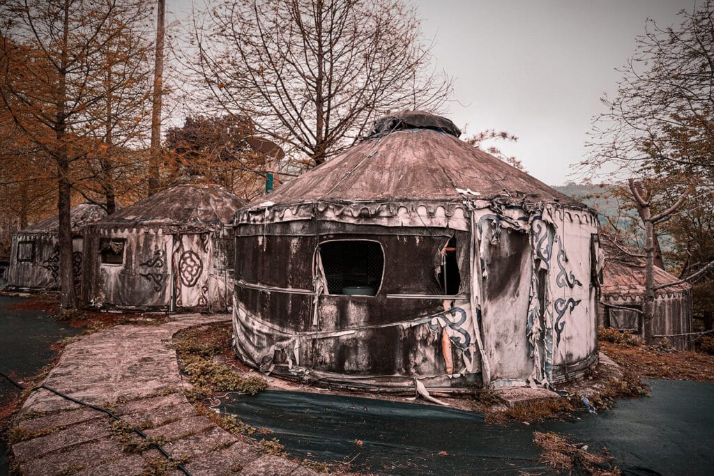 Abandoned ghost town captured during a unique road trip adventure from Austin, Texas.